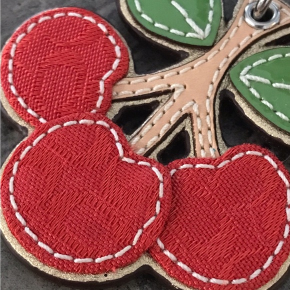 Coach Vintage Cherry Bag Charm Key Chain - Picture 9 of 16